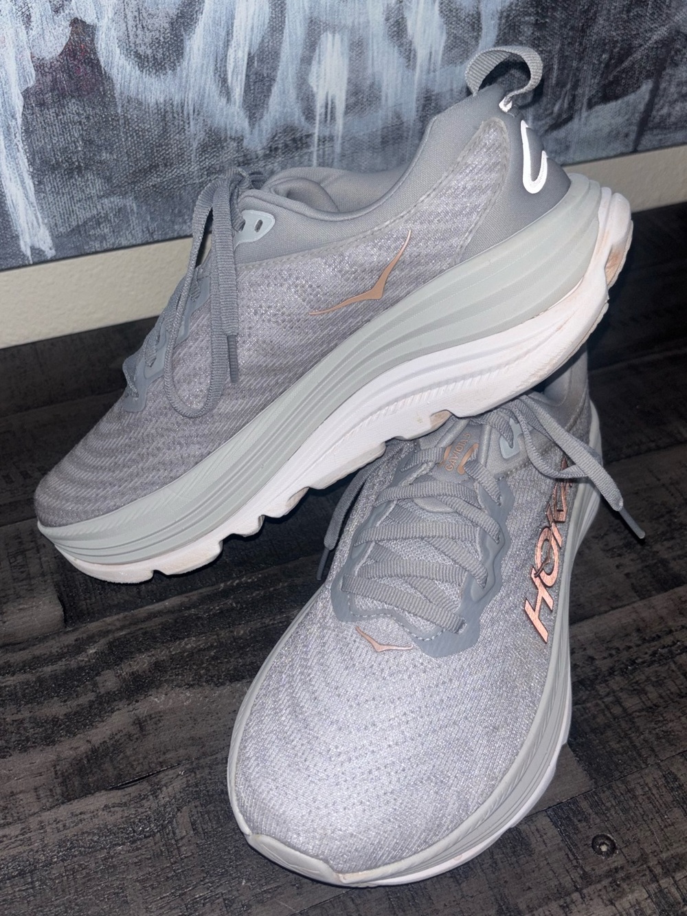 HOKA Women's Gaviota 5 running shoes SZ 8B - Picture 4 of 15